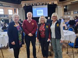 Heather and Frank with Sara Wood and Shelagh Fulton